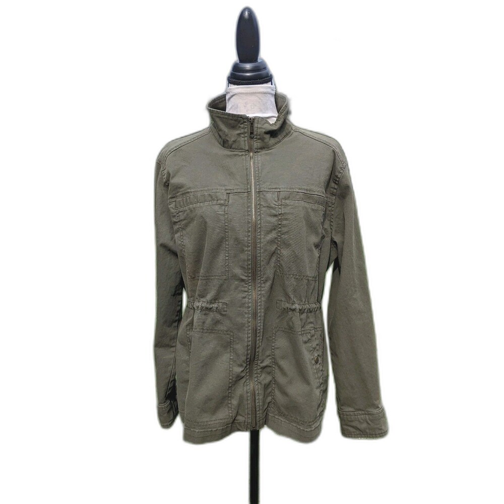 Utility Jacket Hunter Green Granola Grunge Military Gorpcore Large